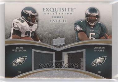 2009 Upper Deck Exquisite Collection - Combo Patch #CP-WM - Donovan McNabb, Brian Westbrook /50