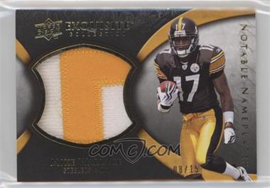 2009 Upper Deck Exquisite Collection - Notable Nameplates #N-MW - Mike Wallace /15