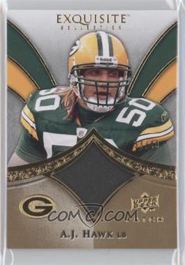 2009 Upper Deck Exquisite Collection - Patch - Gold #P-AH - A.J. Hawk /40