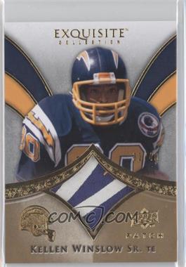 2009 Upper Deck Exquisite Collection - Patch - Gold #P-KW - Kellen Winslow Sr. /40