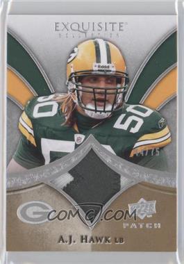 2009 Upper Deck Exquisite Collection - Patch #P-AH - A.J. Hawk /75