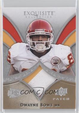 2009 Upper Deck Exquisite Collection - Patch #P-BO - Dwayne Bowe /75