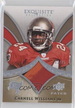 2009 Upper Deck Exquisite Collection - Patch #P-CW - Carnell Williams /75