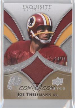 2009 Upper Deck Exquisite Collection - Patch #P-JT - Joe Theismann /75