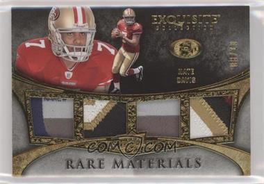 2009 Upper Deck Exquisite Collection - Rare Materials 4 - Gold #4-ND - Nate Davis /10