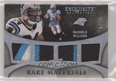 2009 Upper Deck Exquisite Collection - Rare Materials 4 #4-DE - DeAngelo Williams /35 [Noted]