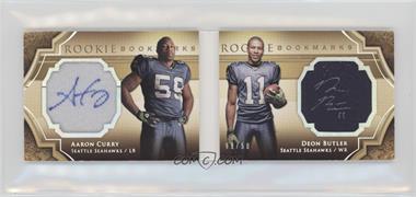 2009 Upper Deck Exquisite Collection - Rookie Bookmarks - Gold #BM-BC - Aaron Curry, Deon Butler /50