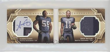 2009 Upper Deck Exquisite Collection - Rookie Bookmarks - Gold #BM-BC - Aaron Curry, Deon Butler /50 [Noted]