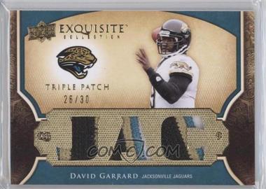 2009 Upper Deck Exquisite Collection - Single Player Triple Patch #3P-DG - David Garrard /30