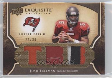 2009 Upper Deck Exquisite Collection - Single Player Triple Patch #3P-FR - Josh Freeman /30