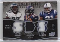 Bob Sanders, Asante Samuel, Brian Dawkins #/25