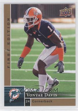 2009 Upper Deck First Edition - [Base] #167 - Vontae Davis