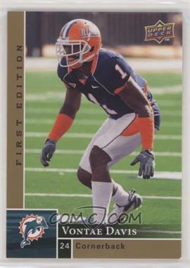 2009 Upper Deck First Edition - [Base] #167 - Vontae Davis