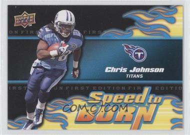 2009 Upper Deck First Edition - Speed to Burn #SB-3 - Chris Johnson