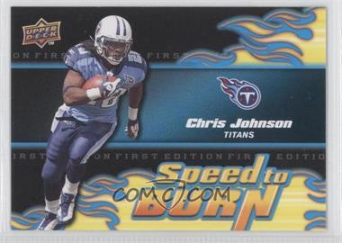 2009 Upper Deck First Edition - Speed to Burn #SB-3 - Chris Johnson