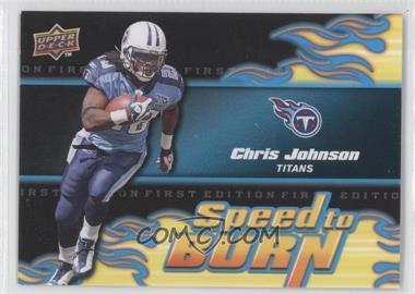 2009 Upper Deck First Edition - Speed to Burn #SB-3 - Chris Johnson