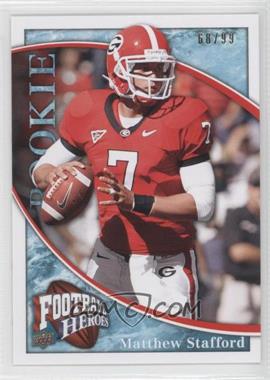 2009 Upper Deck Football Heroes - [Base] - Blue #117 - Matthew Stafford /99