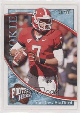 2009 Upper Deck Football Heroes - [Base] - Blue #117 - Matthew Stafford /99