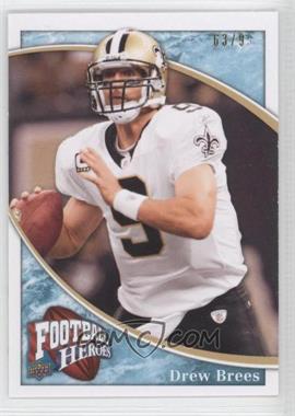 2009 Upper Deck Football Heroes - [Base] - Blue #12 - Drew Brees /99