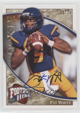 2009 Upper Deck Football Heroes - [Base] - Gold Autographs #130 - Pat White /25