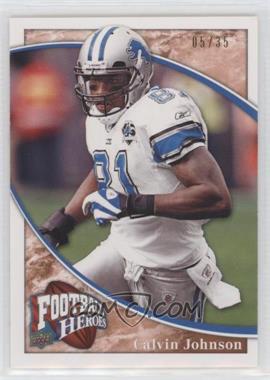 2009 Upper Deck Football Heroes - [Base] - Orange #98 - Calvin Johnson /35