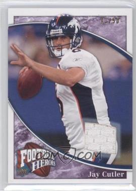 2009 Upper Deck Football Heroes - [Base] - Purple Jerseys #8 - Jay Cutler /50