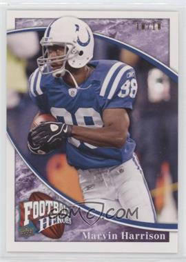 2009 Upper Deck Football Heroes - [Base] - Purple #80 - Marvin Harrison /10