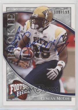 2009 Upper Deck Football Heroes - [Base] - Silver Autographs #102 - LeSean McCoy /199