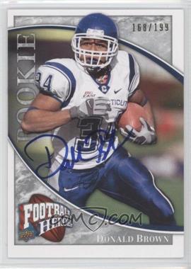 2009 Upper Deck Football Heroes - [Base] - Silver Autographs #152 - Donald Brown /199