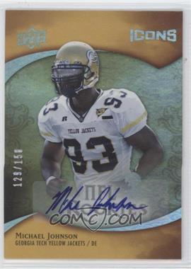2009 Upper Deck Icons - [Base] - Autographs #143 - NFL Rookies - Michael Johnson /150