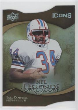 2009 Upper Deck Icons - [Base] - Die-Cut #184 - NFL Legends - Earl Campbell /25