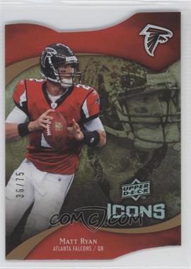 2009 Upper Deck Icons - [Base] - Die-Cut #35 - Matt Ryan /75