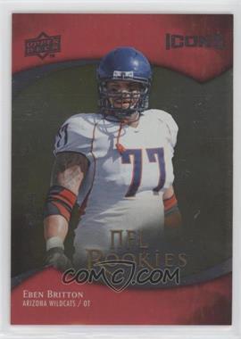 2009 Upper Deck Icons - [Base] - Silver Board #103 - NFL Rookies - Eben Britton /99