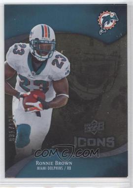 2009 Upper Deck Icons - [Base] - Silver Board #50 - Ronnie Brown /125