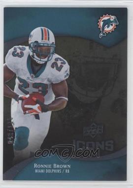 2009 Upper Deck Icons - [Base] - Silver Board #50 - Ronnie Brown /125
