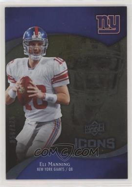 2009 Upper Deck Icons - [Base] - Silver Board #6 - Eli Manning /125