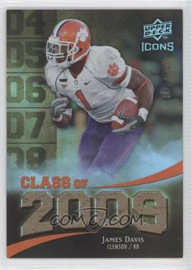 2009 Upper Deck Icons - Class of 2009 - Gold #2009-JD - James Davis /130