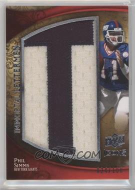 2009 Upper Deck Icons - Immortal Lettermen #IL-PS - Phil Simms /100 [Noted]