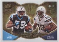 Steve Smith, Vincent Jackson #/40