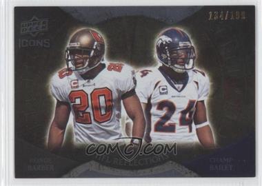 2009 Upper Deck Icons - NFL Reflections - Gold #RF-BB - Champ Bailey, Ronde Barber /199