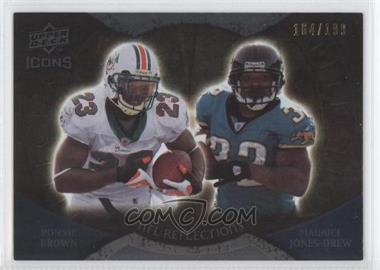 2009 Upper Deck Icons - NFL Reflections - Gold #RF-BJ - Ronnie Brown, Maurice Jones-Drew /199