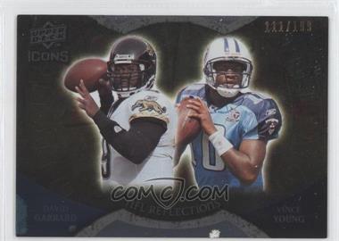 2009 Upper Deck Icons - NFL Reflections - Gold #RF-GY - Vince Young, David Garrard /199