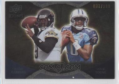 2009 Upper Deck Icons - NFL Reflections - Gold #RF-GY - Vince Young, David Garrard /199