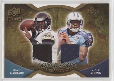 2009 Upper Deck Icons - NFL Reflections - Jerseys #RF-GY - Vince Young, David Garrard /99