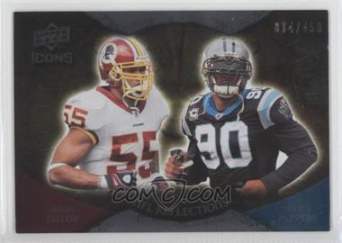 2009 Upper Deck Icons - NFL Reflections #RF-TP - Julius Peppers, Jason Taylor /450