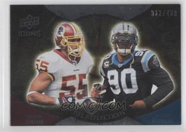 2009 Upper Deck Icons - NFL Reflections #RF-TP - Julius Peppers, Jason Taylor /450