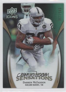 2009 Upper Deck Icons - Sophomore Sensations - Gold #SS-DM - Darren McFadden /130