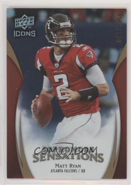 2009 Upper Deck Icons - Sophomore Sensations - Gold #SS-MR - Matt Ryan /130