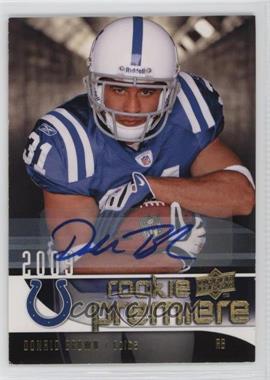 2009 Upper Deck Rookie Premiere - Box Set [Base] - Autographs #8 - Donald Brown