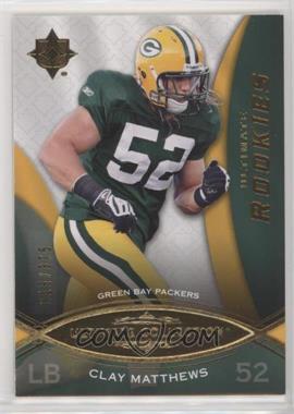 2009 Upper Deck Ultimate Collection - [Base] #156 - Ultimate Rookies - Clay Matthews /375